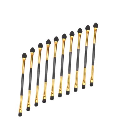 LALADEFIEE 20pcs Double Ended Eyeshadow Brush Sponge Makeup Brush Lady Makeup Eye Shadow Brush Plastic Rayon