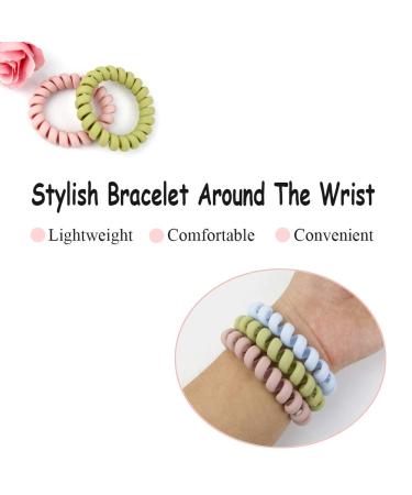 MAORULU Spiral Hair Ties Set - 20PCS Colorful Matte Phone Cord Elastic Coils for Women & Girls - Waterproof & No Crease Hair Ties - Buy Online on GoSupps.com