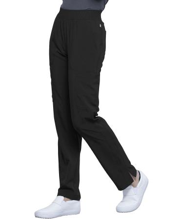 Cherokee Infinity Women's Pull-on Scrub Pants - Performance Stretch - Size Large, Black - Buy Online on GoSupps.com