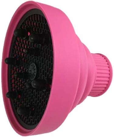 Folding Silicone Hair Diffuser - Portable Pink Universal Diffuser for Curly Hair - Ideal for Home and Salon Use - Buy Online on GoSupps.com