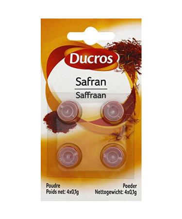 Ducros - Levant Saffron Powder - The 4 doses of 0.01 g - (for quantity More Than 1 We will refund you Extra Port)