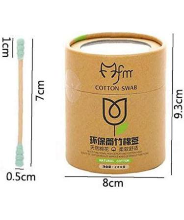 Shentaotao 200pcs Cotton Swabs - Double Cotton Heads Sterile & Safe for Makeup & Cleaning - Buy Online on GoSupps.com