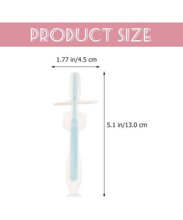 Beaupretty 4pcs Baby Toothbrush Set | Infant Suction Toothbrush | Silicone Oral Cleaner for Newborns | Best Baby Mouth Cleaner - Buy Online on GoSupps.com
