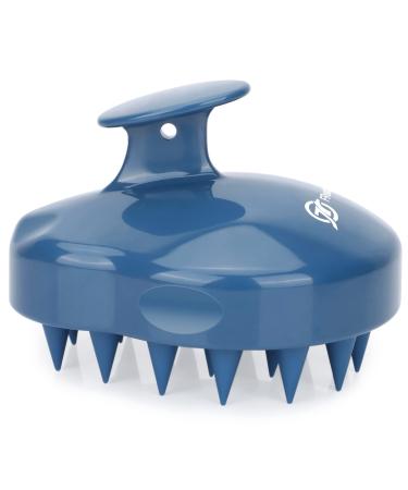 FREATECCH scalp massager Shampoo -brush with soft & flexible silicone bristles for hair care and head relaxation ergonomic scalp peel for scales removal and hair growth navy blau Marineblau Classic - Buy Online on GoSupps.com