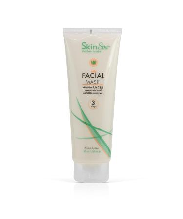 Skin Spa - Clay Face Mask Skin Care Instant Detox Mud Mask 8 Oz - Daily Deep Facial Cleansing Detoxifies Brightens and Cleans Blackheads and Clogged Pores