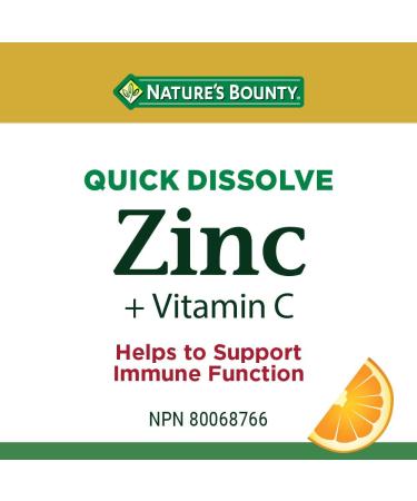 Nature's Bounty Vitamin C + Zinc Multi-coloured 60 Quick Dissolve Tablets - Buy Online on GoSupps.com