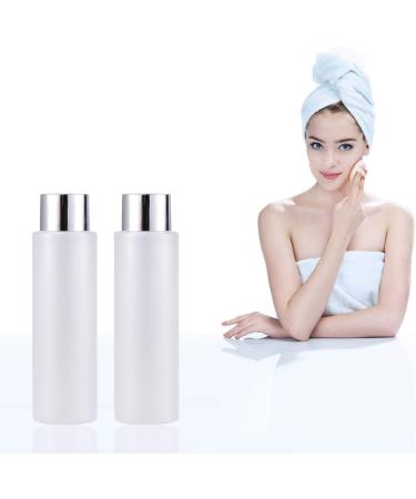 Minkissy Set of 4 Refillable Empty Plastic Bottle Pet Cosmetics Bottle Glass Pot Lotion Shower Gel Shampoo Storage Container with Closure for Home Travel 200 ml - Buy Online on GoSupps.com