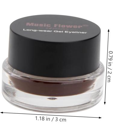 Balacoo 6 Pcs Black Eyeliner Pen Brown Eye Shadow Dark Brown Eyeliner Black Eyebrow Gel Palette Water Proof 1 count (Pack of 1) As Shownx3pcs - Buy Online on GoSupps.com