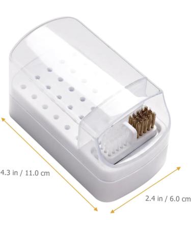 minkissy Drill Grinding head cleaning box 5 in nail drill bit drill bits for nails nail drill bits organizer clear container nail drill bits display rack Supplies Rack plastic 2 in Nails - Buy Online on GoSupps.com