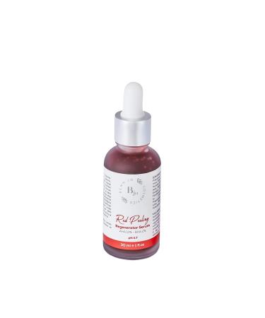 Bennjo Cosmetics Red Peeling Serum | AHA 10% + BHA 2% Pore Refining & Brightening | Daily Facial Serum for All Skin Types - 1 Fl Oz - Buy Online on GoSupps.com