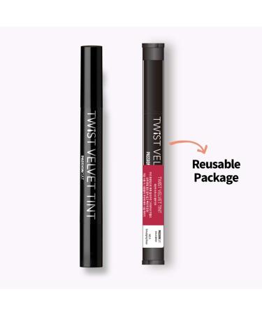 Long Lasting Lip Stain & Cheek Tint | High Pigment Matte Finish | Weightless Full Coverage | Twist Velvet Tint #3 - Smudging Rose - Buy Online on GoSupps.com
