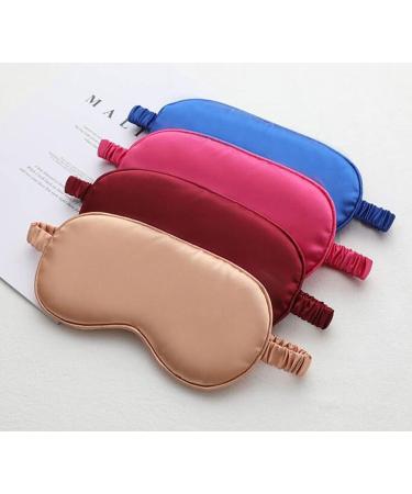 Dark Green Soft Eye Mask for Women - Elastic Strap Eyeshade for Night Sleeping | 1 Count - Buy Online on GoSupps.com