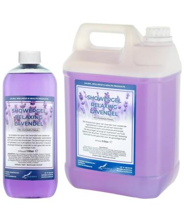Claudius Showergel Relaxing Lavender 5 liters + 1 liter transparent