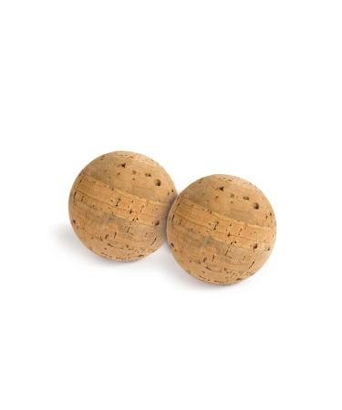 Yoga Studio massage ball made of natural cork unbranded 2 cm double pack