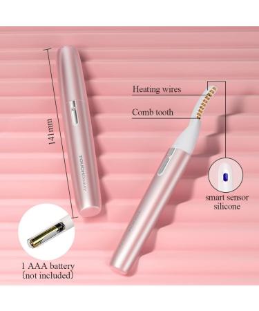 TOUCHBeauty Heated Electric Eyelash Curler with Temperature Sensor - Quick Heat Styling Tool in Pink - Buy Online on GoSupps.com
