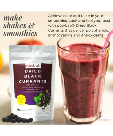 USA Grown Unsweetened Dried Black Currants - Perfect for Baking - 3.5 oz - Buy Online on GoSupps.com