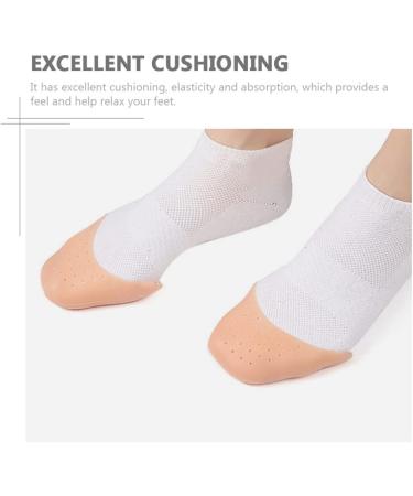 Non Skid Silicone Toe Protectors Pads for Women - 2 Pairs Comfy Socks - Buy Online on GoSupps.com