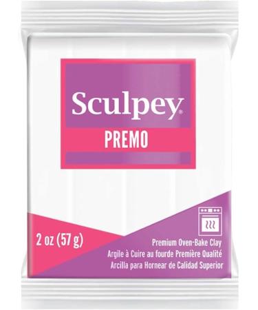 Sculpey Premo White Polymer Clay- 2oz Bar for Jewelry Making & DIY Projects - Buy Online on GoSupps.com