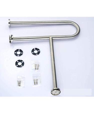 UWEREBFM Free of Leadsturdy Shower Safety Grab Bar for Bathtub Bathroom Safety Grab Bar Elderly Disabled Bathroom Railings U-Shaped Bathroom with Legrests D