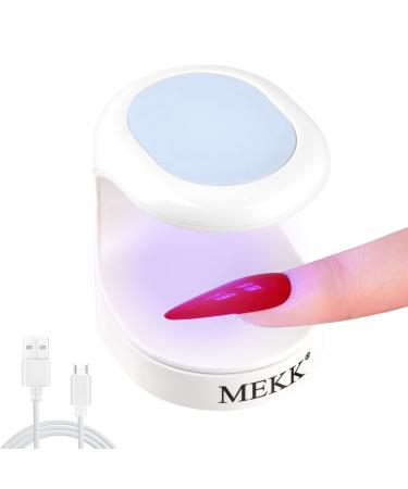 Mini UV Light for Gel Nails MEKK UV Light for Nails Innovative Nail Lamp 16W UV Nail Lamp Portable LED Nail Lamp Professional Nail Dryer for Nail Art Tools(Blue) A-blue