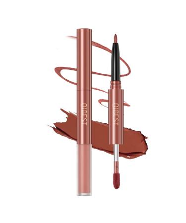 Lip Gloss Lipstick With Lip Liner Set Lipsticks for Women Long Lasting Vegan Cruelty Free Precise And Define (02#)