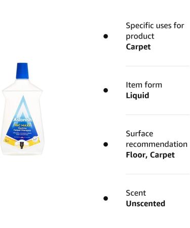 Astonish Vac Maxx Machine Carpet Shampoo 1 Litre - Buy Online on GoSupps.com