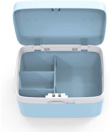 Clear Pill Box - 27.8x19.7x16cm Household Medicine Storage in Blue | Durable & Practical - Buy Online on GoSupps.com