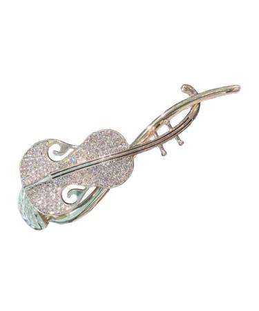 Beatifufu Rhinestone Twist Clip French Pins Hair Twist Womens Hair Barrettes Chinese Hair Clamps Pipa Hair Clip Hair Clips for Fine Hair Banana Hair Clips for Women Hair Pins for Buns