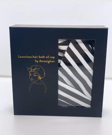 Amazighen Reusable Waterproof Hair Shower Cap | Leakproof Jumbo Caps | Zebra Pattern | Cute Design for Long & Short Hair | Eco-Friendly - Buy Online on GoSupps.com