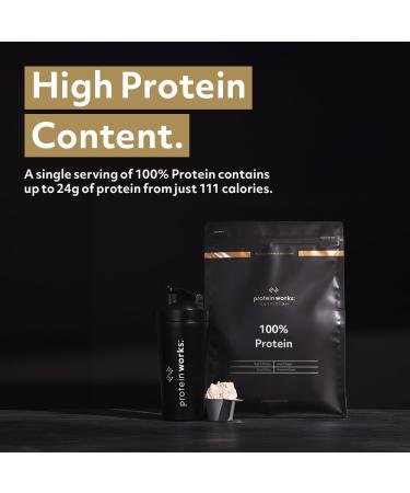 Protein Works - 100 percent Protein 1.25kg High Protein Blend 41 Servings Strawberries 'n' Cream Strawberries 'n' Cream 1.25kg (41 servings) - Buy Online on GoSupps.com