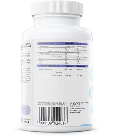 Sodium butyrate SR 960mg - 60 vegan capsules - Buy Online on GoSupps.com