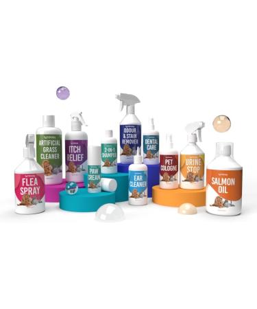 Petsly Flea Remedies for Cats & Dogs - 500ml Flea Spray | Natural Protection Against Fleas Ticks & Lice with Citronella & Geraniol - Buy Online on GoSupps.com