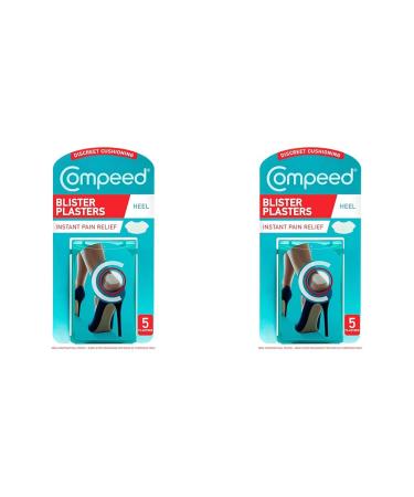 Compeed High Heel Blister Plasters 5 Hydrocolloid Plasters Foot Treatment Heal Fast Ultimate Discretion Dimensions: 4.2 cm x 6.8 cm (Pack of 2) 5 Units (Pack of 2) High Heel