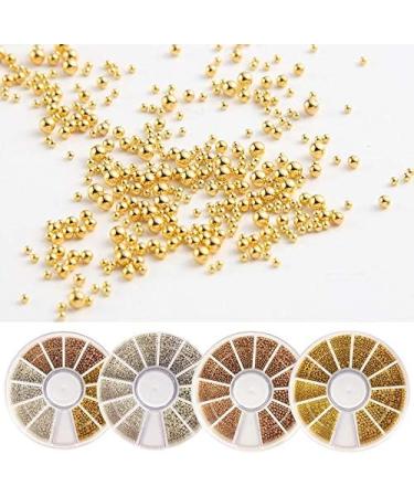 RD-24439 Rhinestone Nail Studs Steel Beads 3D Art Decorations Manicure Caviar Beads-Silver - Buy Online on GoSupps.com