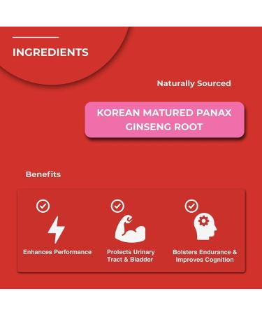 Zanapure Panax Ginseng - Organic Korean Ginseng Extract Capsule - 1500mg - High Ginsenosides for Energy Focus  Performance - 120 Vegan Capsules Made in USA - Buy Online on GoSupps.com