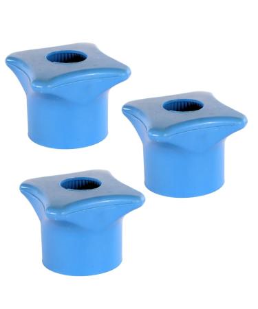 Olanmarp Revolutionary bottle -upright screwdriver opener made of plastic for seniors & people with limited hand function - bottle opener - simple safe (blue 3 pieces)