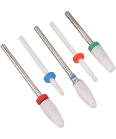 MOUMOUTEN Nail Drill Bits Ceramic Manicure Pedicure Bits Manicure Dustproof Nail Grinding Head Set for Manicure Pedicure Home Salon - Buy Online on GoSupps.com