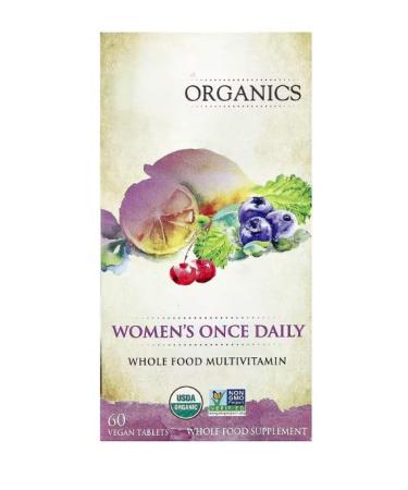 Organic daily multivitamins for general well-being non-GMO gluten-free 120 vegetarian capsules