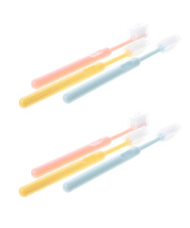Gatuida 6st soft toothbrush travel toothbrush tooth hygiene pp toothbrush toothbrush toothbrush cleaning tooth cleaning toothbrush clean oral care cover cleaning brush travel nylon