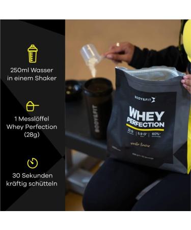 Buy Body & Fit Whey Perfection - Vanilla Protein Powder (896g) | 32 Shakes - Best Quality Whey Protein for Muscle Growth & Recovery - Buy Online on GoSupps.com