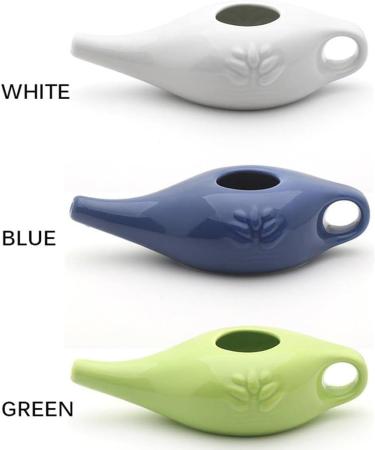 lioapoiul Ceramic Neti Pot Rinsing Nose Washing Professional Yoga Stuff Irrigator Dust Remover Spout Removing Tools Cleaning Outdoor White - Buy Online on GoSupps.com