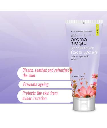Aroma Magic Lavender Face Wash | Hydrating & Soothing Cleanser for Dry Skin | Anti-Aging Benefits | Refreshing 3.38 Fl Oz - Buy Online on GoSupps.com