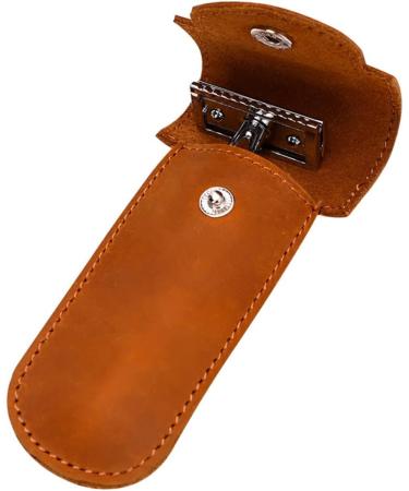 Fomiyes Men's Razor Case - Travel Leather Organizer for Razors | 2-Piece Set - Buy Online on GoSupps.com