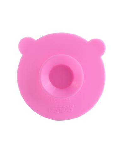 Silicone Baby Bowl Base Sucker Double-sided Magic Suction Anti-skid Tableware Placemat(Pink)