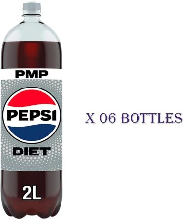 6 x Diet Peppsi Colaa Bottle PMP 2L - Carbonated Low Calorie Colaa Flavoured Soft Drink with Sweeteners | VIMIX - Buy Online on GoSupps.com