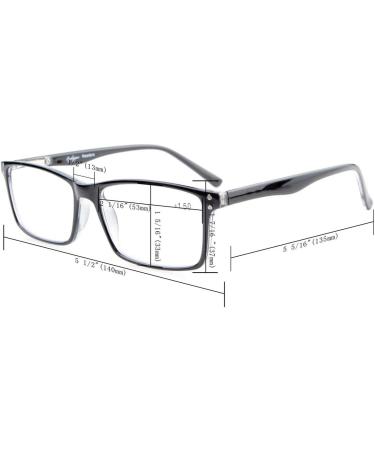 Eyekepper Stylish Readers - Quality Spring Hinges Reading Glasses +2.00 - Blue Color - International Shipping Available - Buy Online on GoSupps.com
