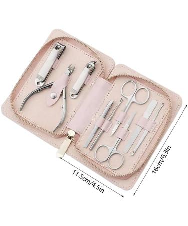 Manicure Set Professional Nail Cutter Pedicure Sets Eyebrow Clipper File Beauty Tools for Women and Man Travel Home Gift (Color : Pink) - Buy Online on GoSupps.com