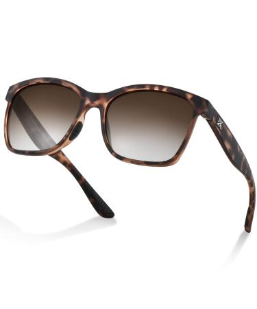 Extremus Blanco Polarized Sunglasses 100% UV Protection EVONIK TR90 Frames Sun Glasses for Driving Fishing Men Women Frame: Classic Tortoise / Lens: Gradient Brown