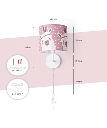 Buy Paco Home Children's Room Wall Lamp - Baby Street Fire Brigade Design | E14 Fabric Lampshade | 9 ( 18 cm) | Plug & Cable | White - Buy Online on GoSupps.com