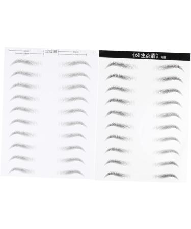 FRCOLOR 4 Sheets Makeup Stickers Eyebrows Transfer Stickers Brow Tatoo Eyebrow Stickers Simple 3d Cosmetic - Buy Online on GoSupps.com